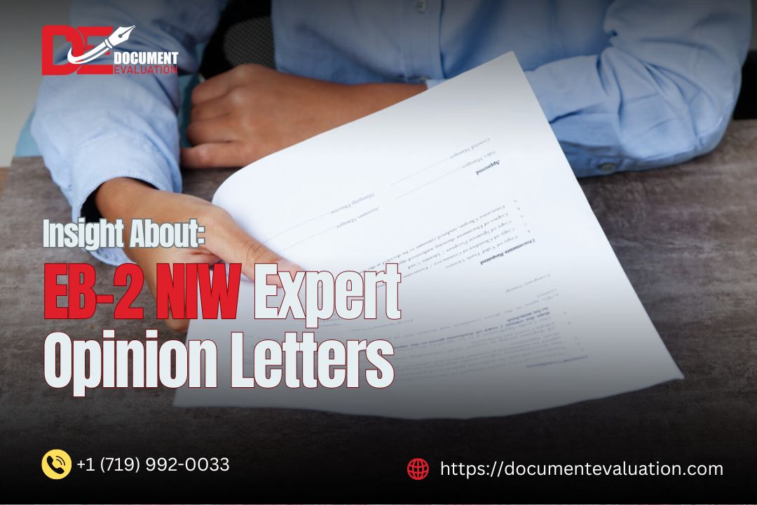 EB-2 NIW Expert Opinion Letter