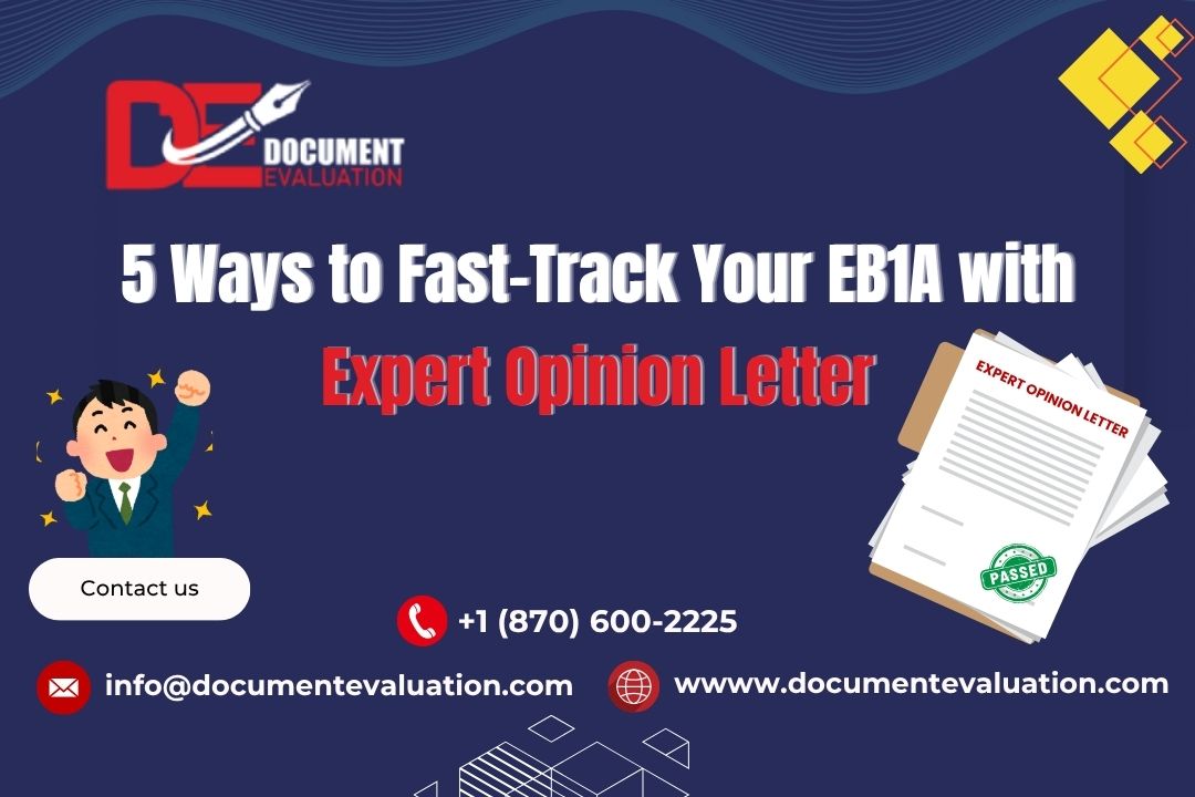 EB1A Expert Opinion Letter