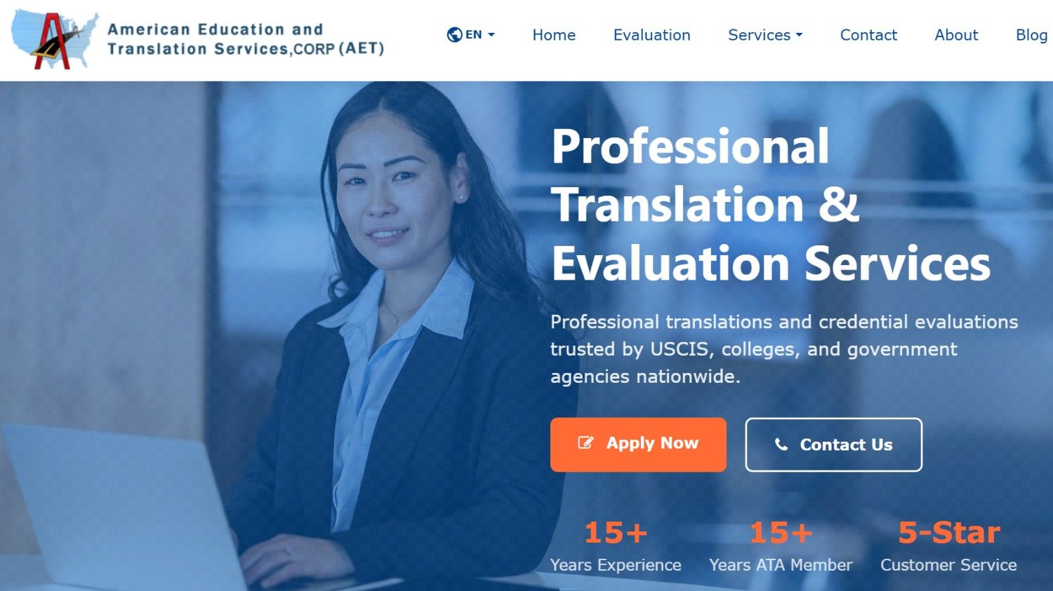 American Education and Translation Services (AET) credential evaluation and translation services