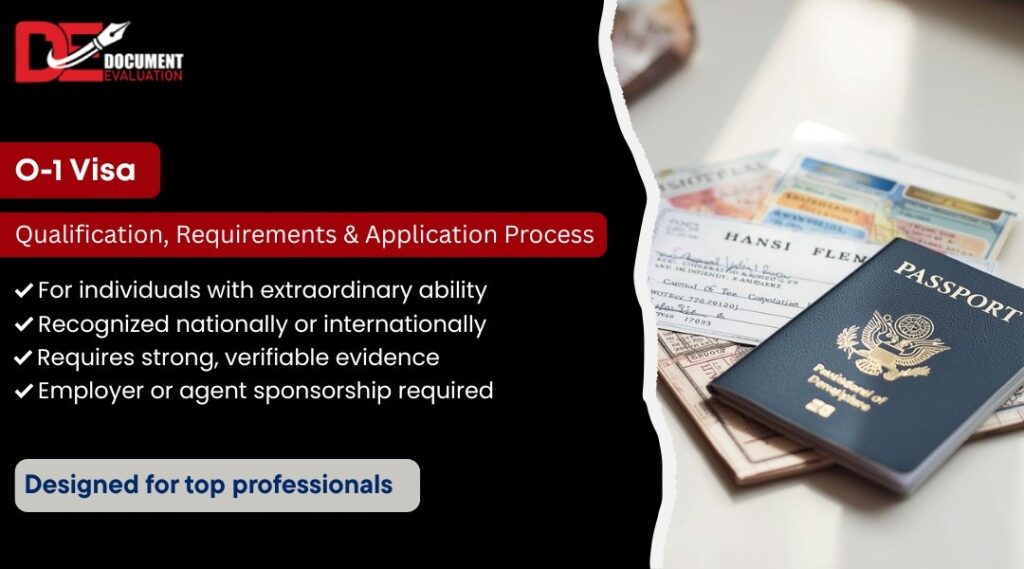 O-1 visa qualifications, requirements, and application process