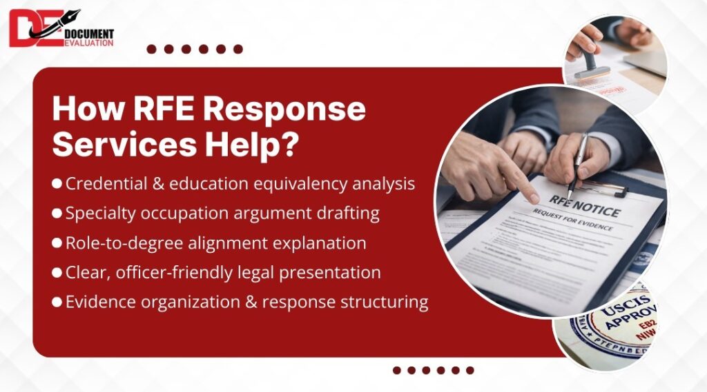 how professional support strengthens an RFE response