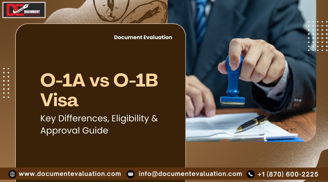 O-1A vs O-1B visa eligibility, documentation, USCIS criteria, and green card pathway comparison