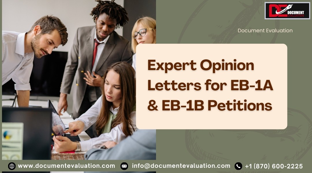 EB1 Expert Opinion Letter requirements and structure for USCIS EB-1 petitions