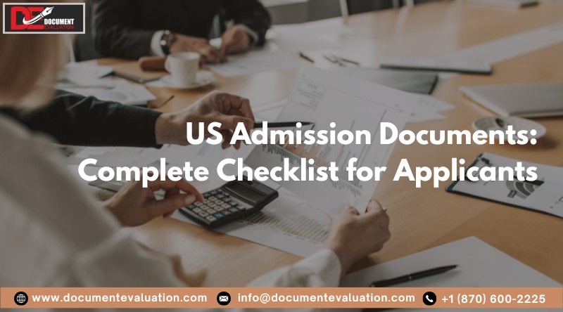 us admission documents checklist including SOP LOR transcripts test scores and financial proof
