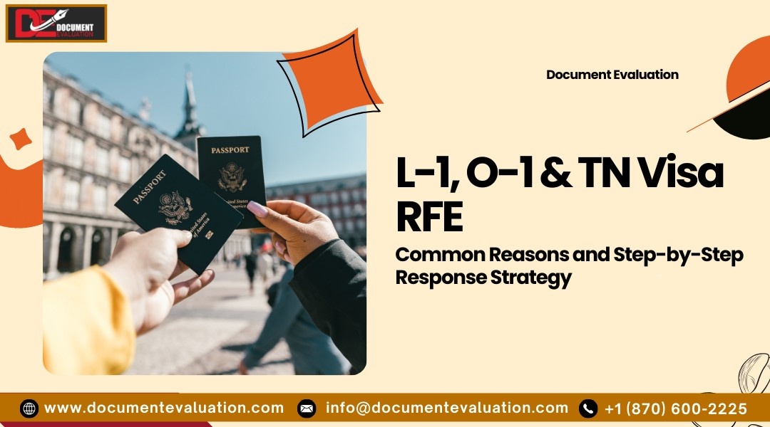 L-1, O-1, TN visa RFE response process showing USCIS review and documentation strategy