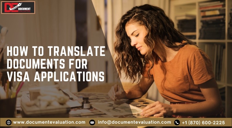 visa document translation process showing certified translation requirements and steps