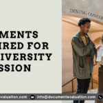 US University Admission Documents process