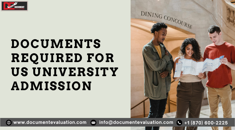 US University Admission Documents process
