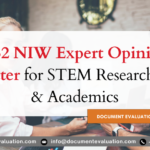 EB2 NIW expert opinion letter for STEM researchers and academics preparing a USCIS green card petition
