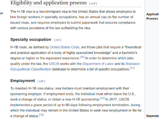 H-1B visa eligibility and specialty occupation requirements explained with USCIS employment rules