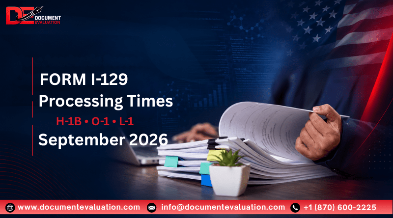 Form I-129 Processing Time in October 2026: H-1B, O-1 & L-1 Timelines