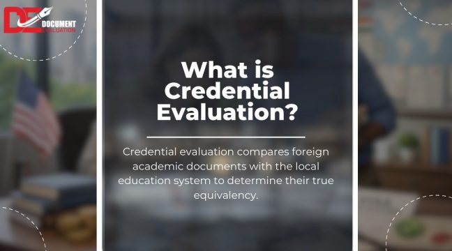 Credential evaluation comparing foreign education credentials to US standards for immigration, employment, and education